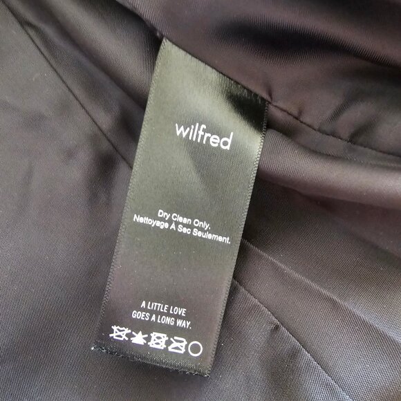 Aritzia Wilfred Cocoon Wool Coat - 2018 - Dark Charcoal - Sz XS - Picture 9 of 16